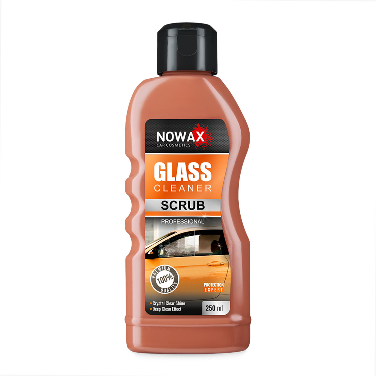 Абразивний очисник Nowax Glass Cleaner Scrub для скляних поверхонь від водного каменя 250мл (NX25247) дивитися фото №1