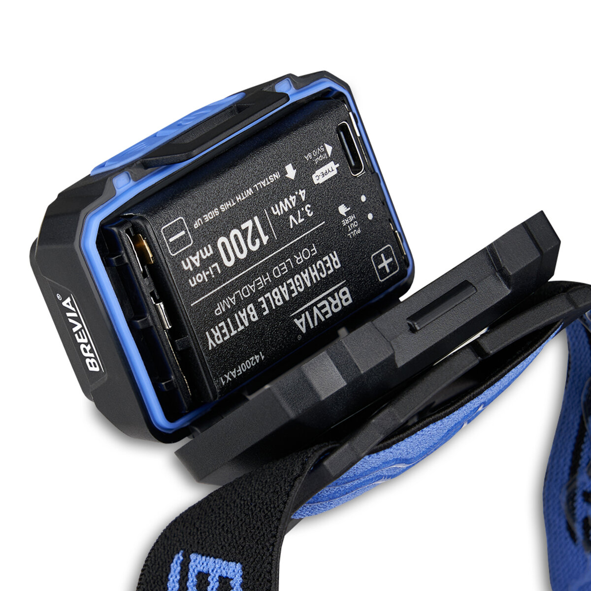 Ліхтар налобний Brevia 500Lm, 3W CREE XPG+COB, 1200mAh/3xAAA, з сенсором білий/червоний (14350ERBX1) дивитися фото №5