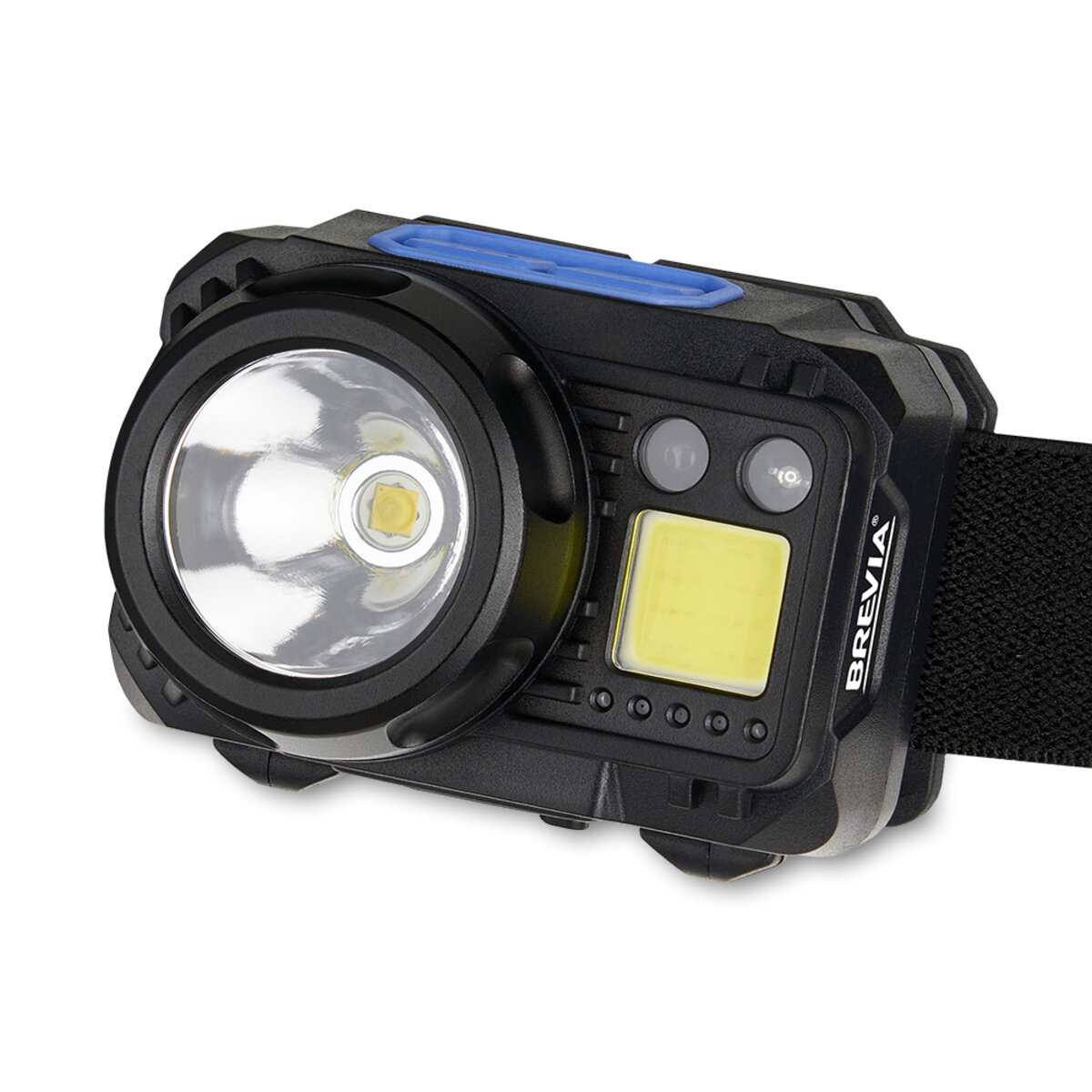 Ліхтар налобний Brevia 500Lm, 3W CREE XPG+COB, 1200mAh/3xAAA, з сенсором білий/червоний (14350ERBX1) дивитися фото №3