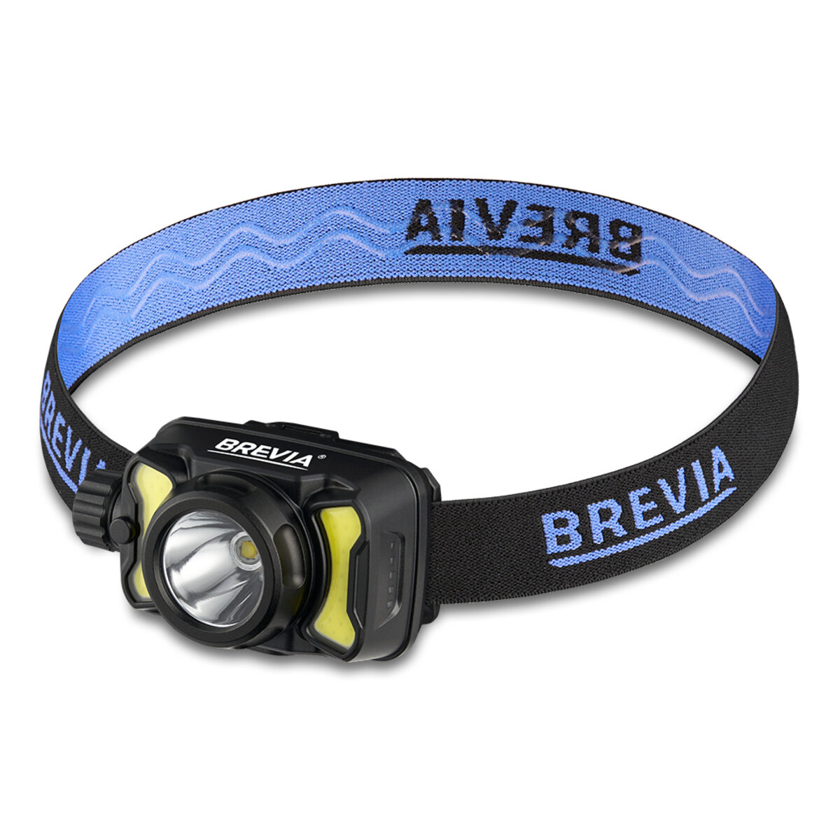 Ліхтар налобний Brevia 550Lm, 3W CREE XPG+COB, 1200mAh/3xAAA, білий/червоний (14450ERBX1) дивитися фото №1