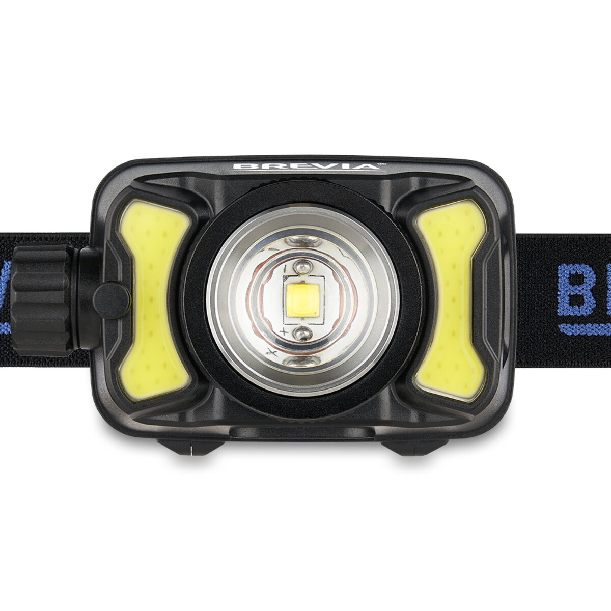 Ліхтар налобний Brevia 550Lm, 3W CREE XPG+COB, 1200mAh/3xAAA, Zoom, з сенсором білий/червоний (14500ERBX1) дивитися фото №2
