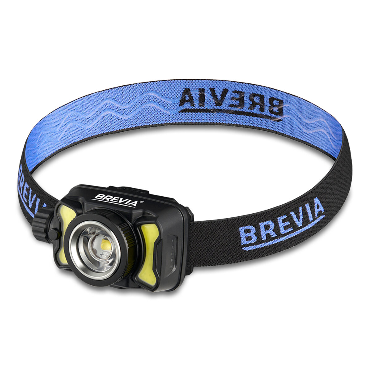 Ліхтар налобний Brevia 550Lm, 3W CREE XPG+COB, 1200mAh/3xAAA, Zoom, з сенсором білий/червоний (14500ERBX1) дивитися фото №1