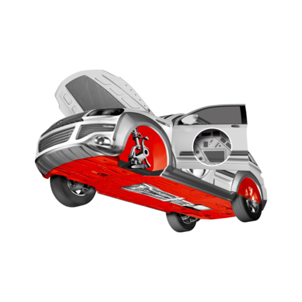 Антикорозійний захист днища кузова Wurth чорний 1л (892072) дивитися фото №2