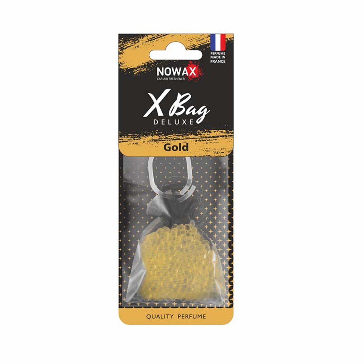 Автомобільний Ароматизатор Nowax X Bag Delux Gold сухий (NX07583) | Аромат: Парфуми дивитися фото №1