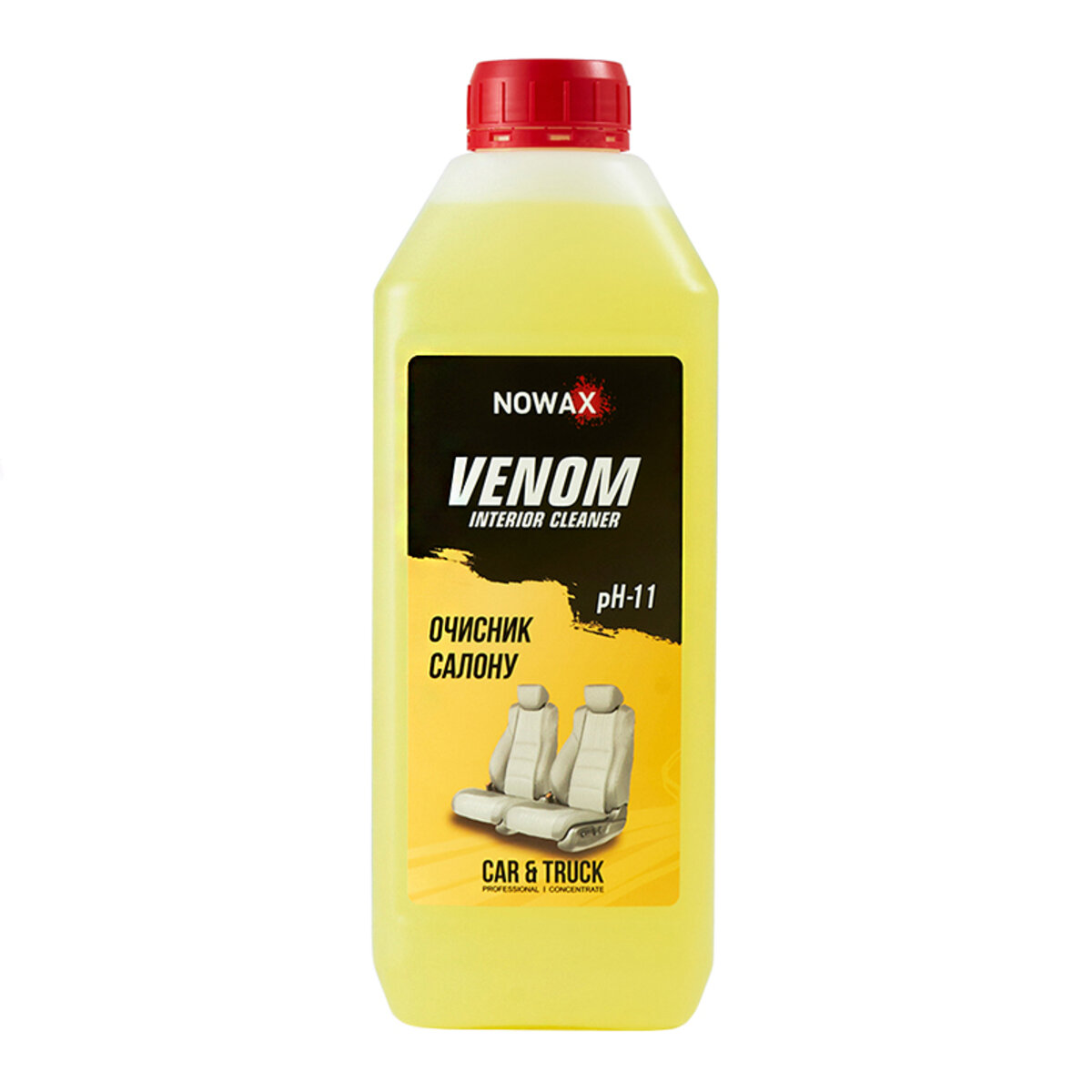 Очищувач салону Nowax Venom Interior Cleaner концентрат 1:10, 1л (NX01147) дивитися фото №1
