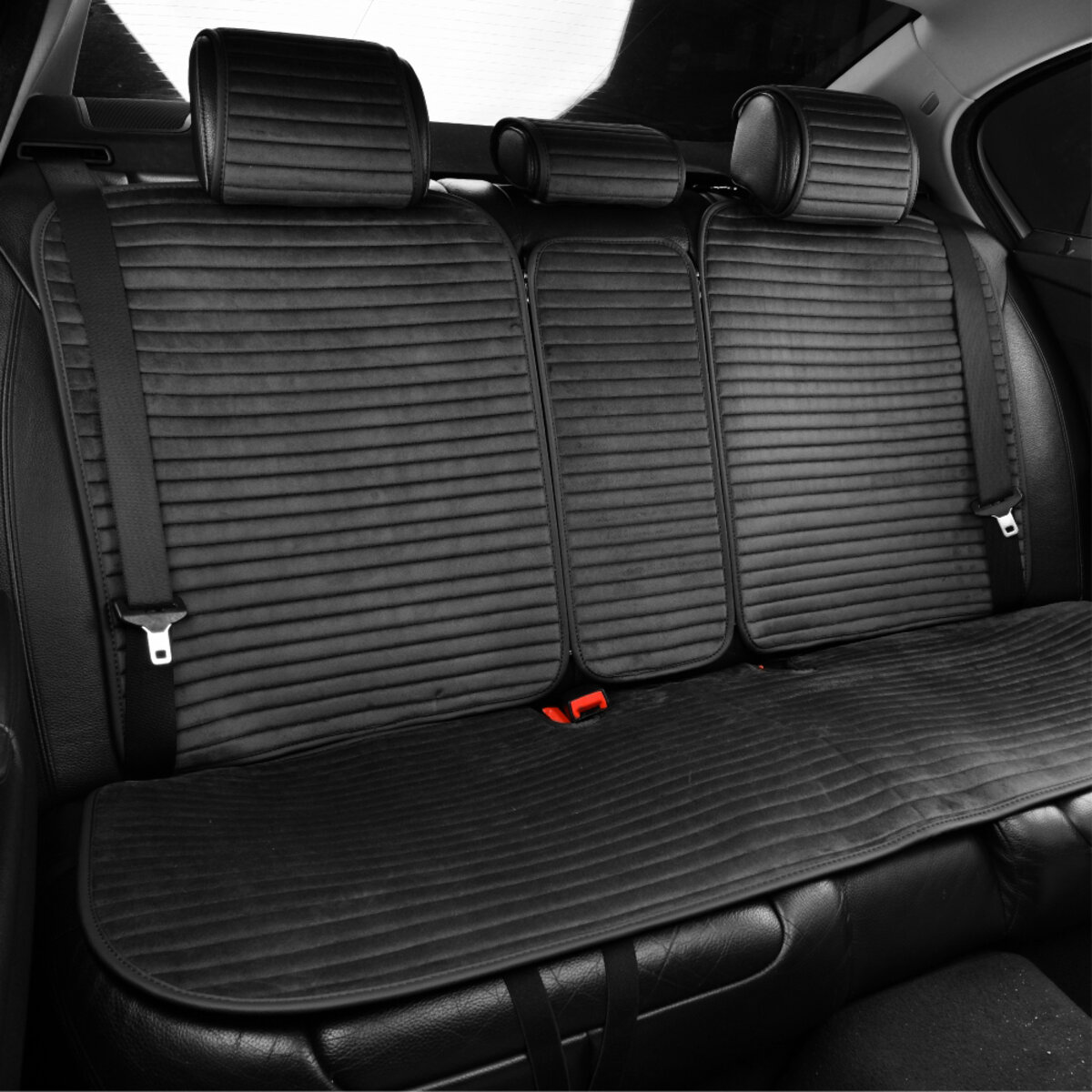 Комплект преміум накидок для сидінь CarLife Sport, black (SC10104) дивитися фото №5