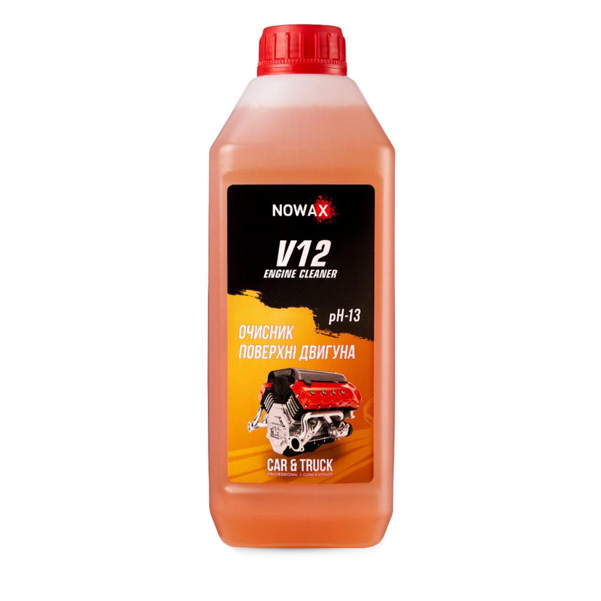 Очиститель двигателя Nowax V12 Engine Cleaner концентрат 1л (NX01149) смотреть фото №1