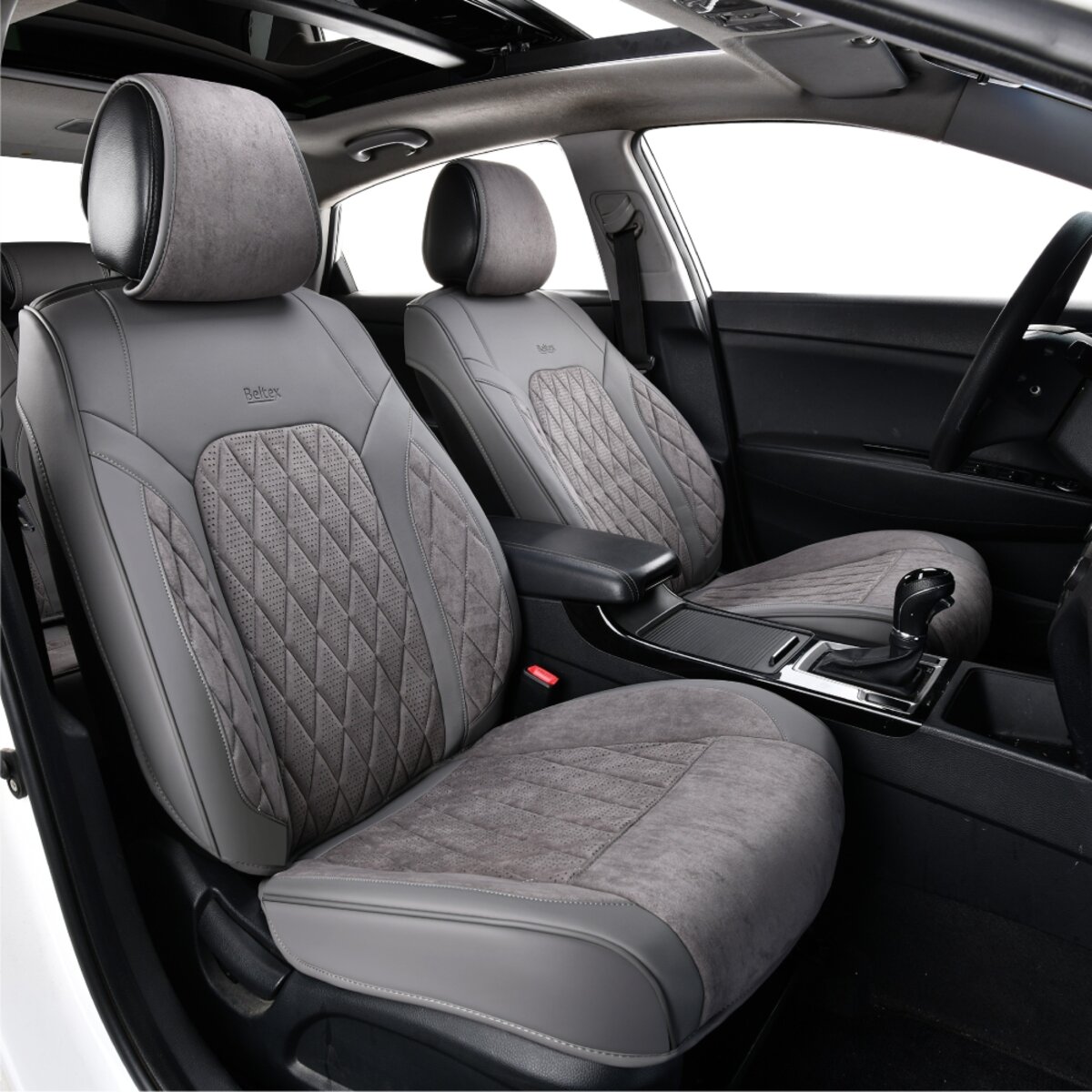 Комплект, 3D чохли для сидінь Beltex Malibu, grey (BX89200) дивитися фото №3