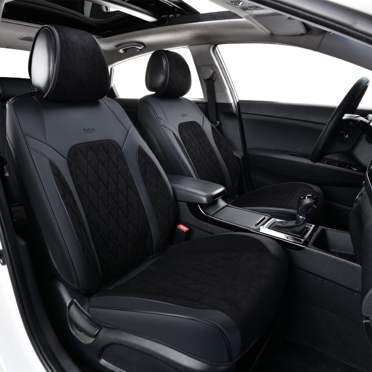 Комплект, 3D чохли для сидінь Beltex Malibu, black (BX89100) дивитися фото №3