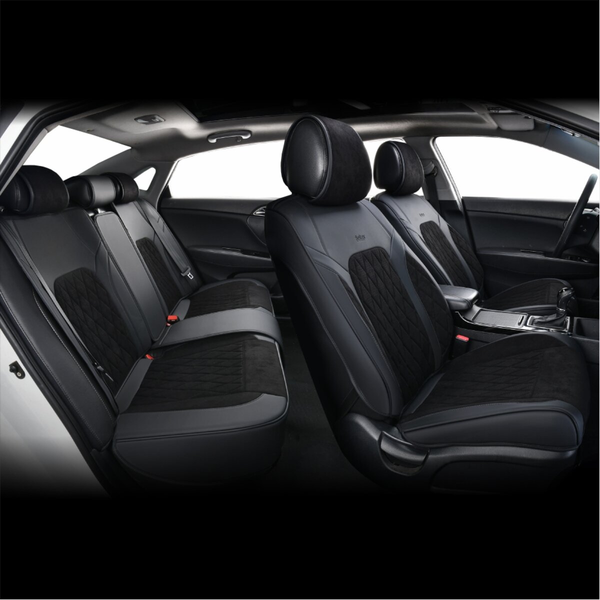 Комплект, 3D чохли для сидінь Beltex Malibu, black (BX89100) дивитися фото №2