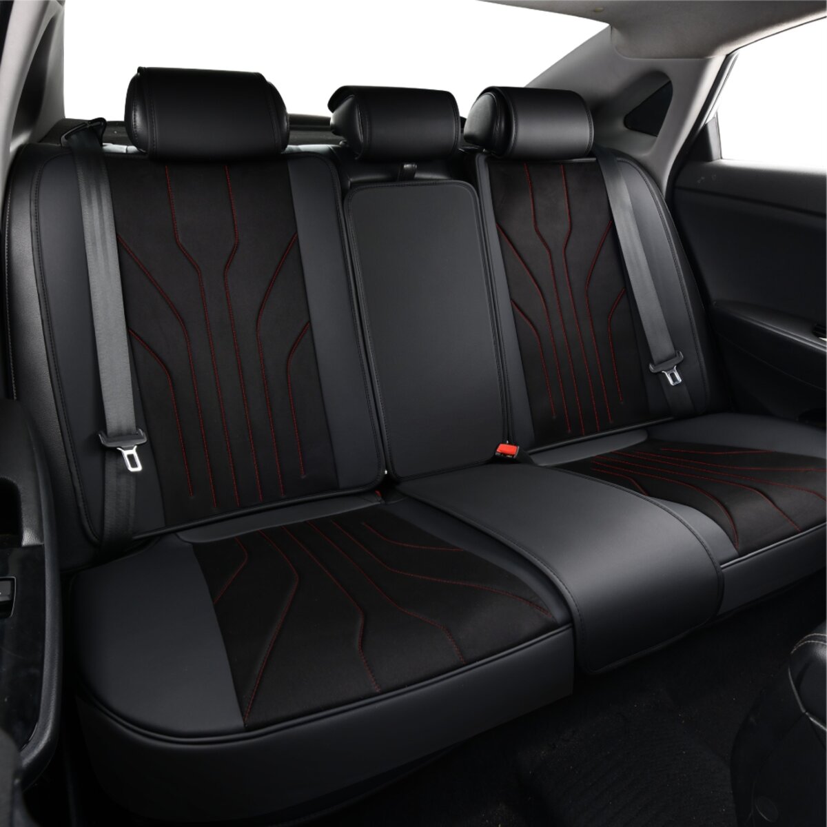 Комплект, 5D чохли для сидінь Beltex Sierra, black-red (BX90600) дивитися фото №5