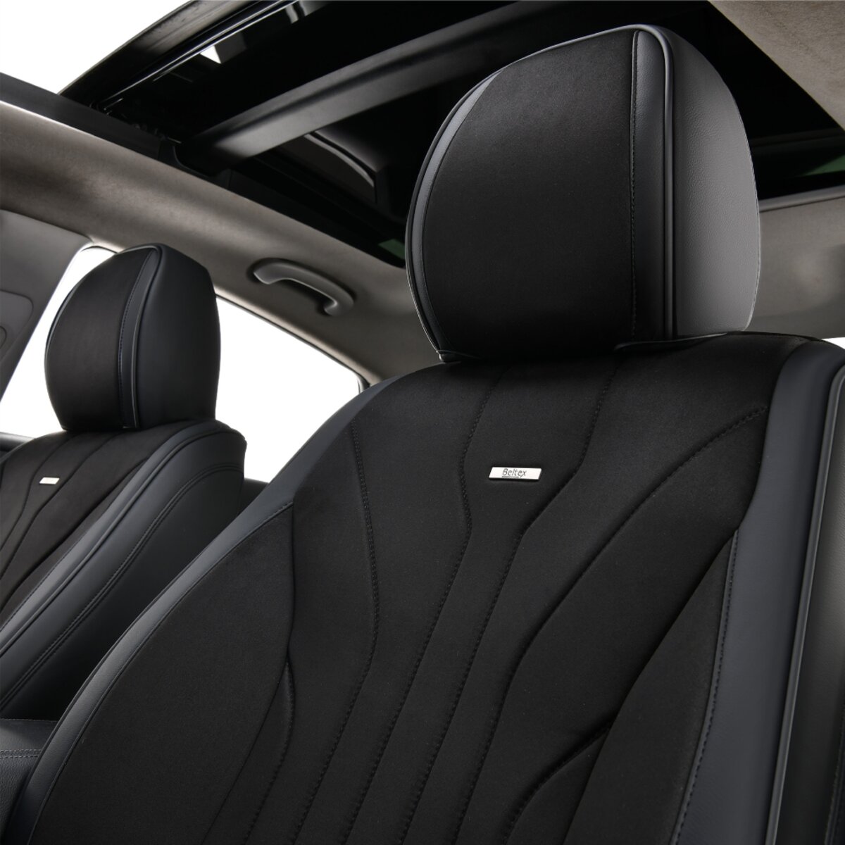 Комплект, 5D чохли для сидінь Beltex Sierra, black (BX90100) дивитися фото №4