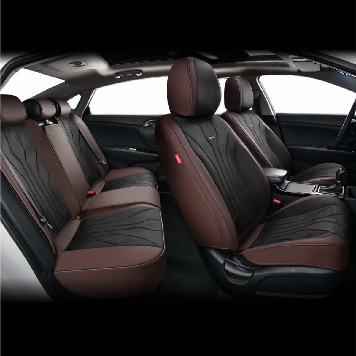 Комплект, 5D чохли для сидінь Beltex Sierra, black-brown (BX90700) дивитися фото №2