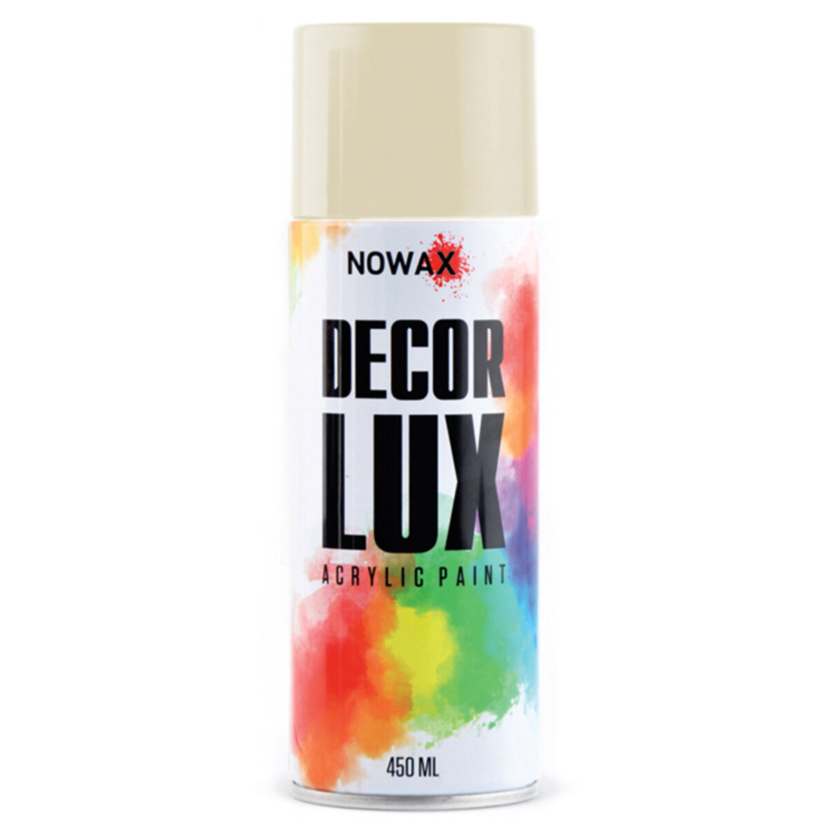 Фарба акрилова Nowax Spray Кремовий 450мл (NX48052) дивитися фото №1