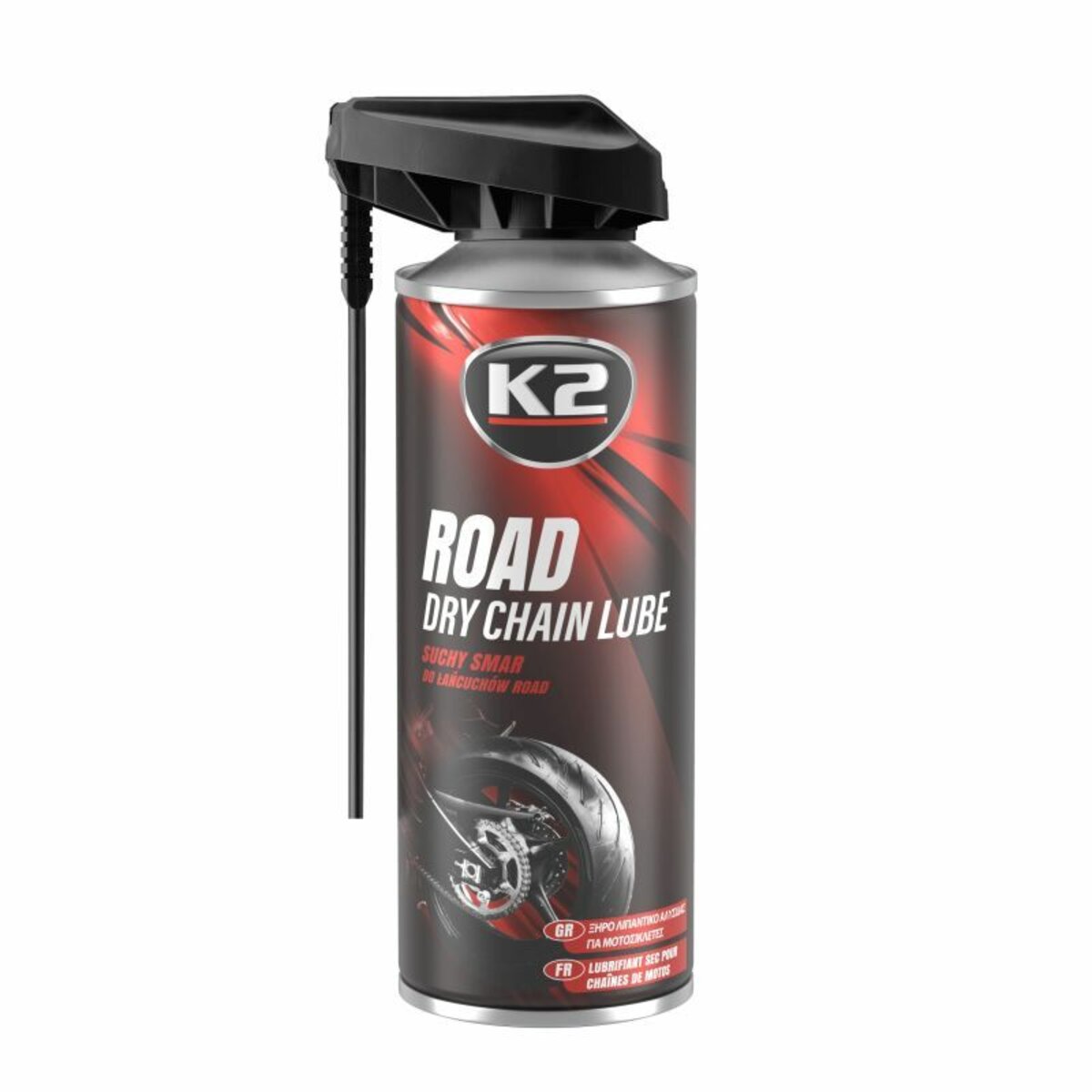 Змазка для ланцюгів K2 Road Dry Chain Lube суха 400мл (W143) дивитися фото №3