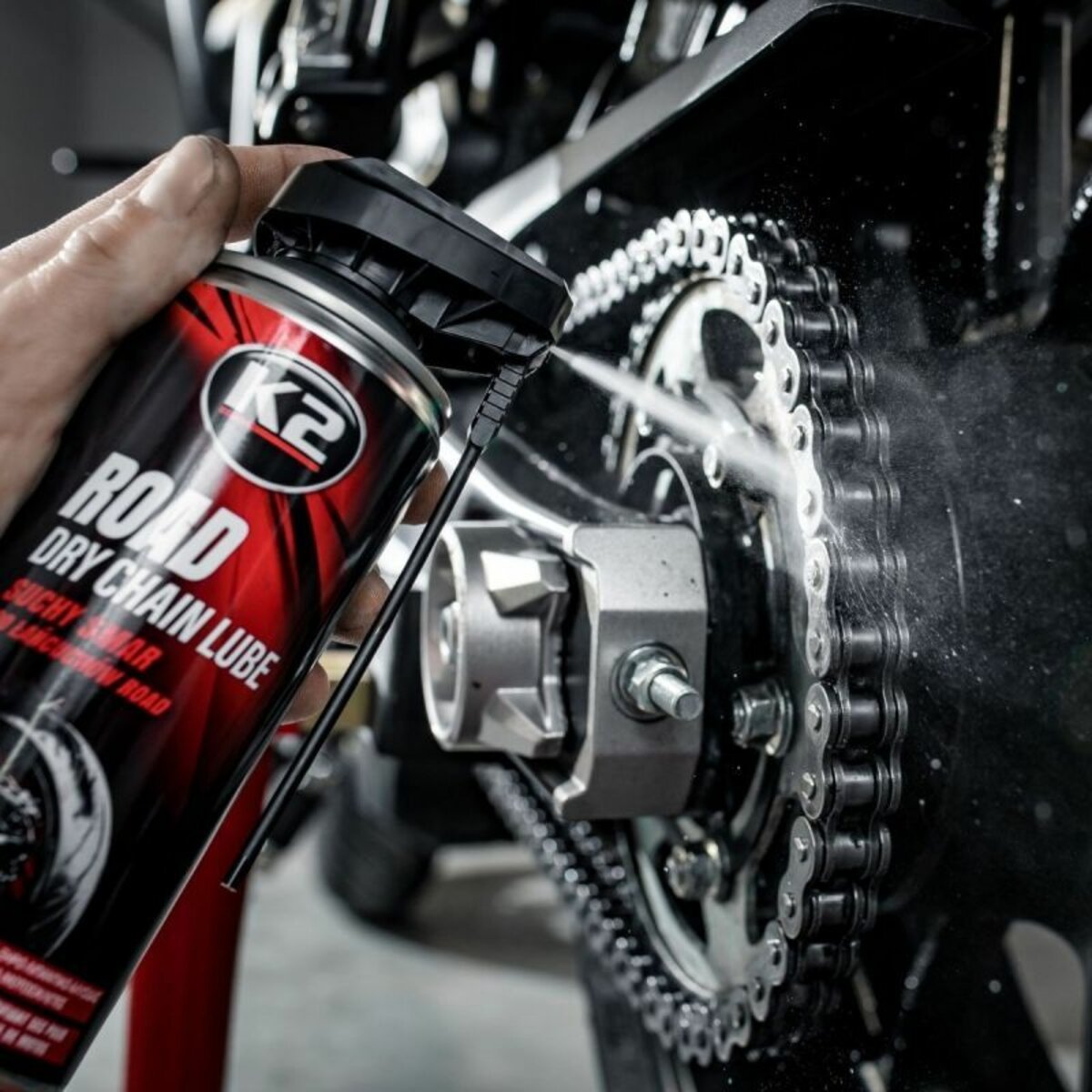 Змазка для ланцюгів K2 Road Dry Chain Lube суха 400мл (W143) дивитися фото №4