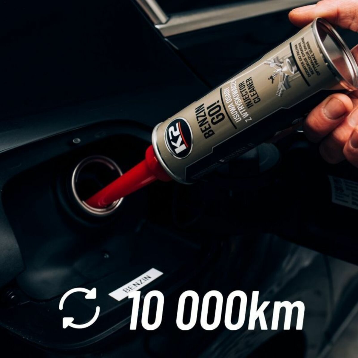 Очисник форсунок K2 Benzin Go! для бензинових двигунів 250мл (T322) дивитися фото №3