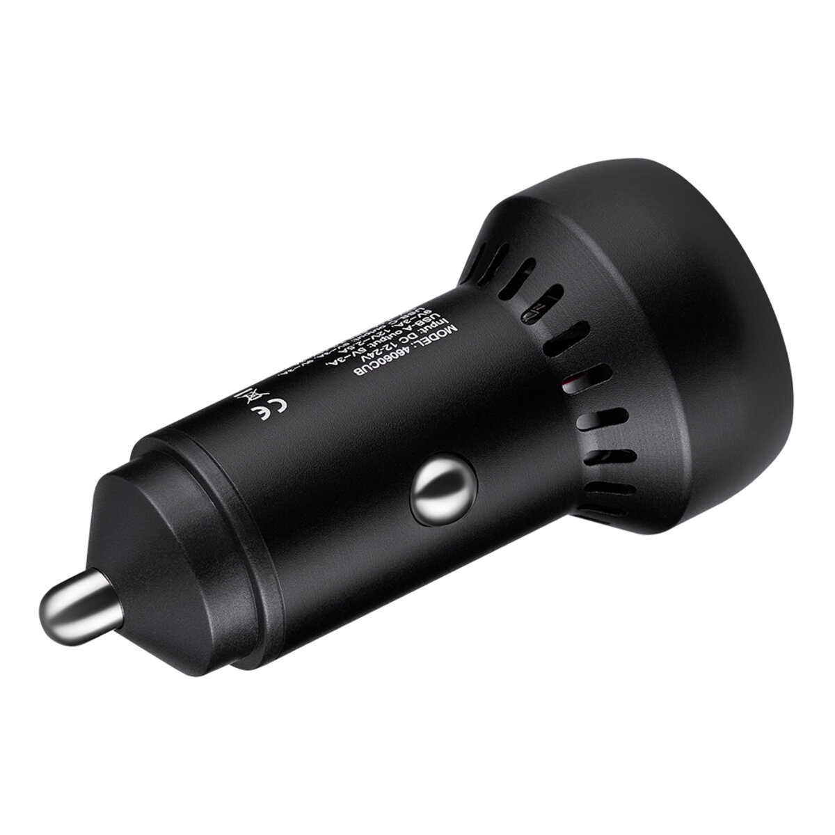 Автомобільний зарядний пристрій Brevia ePower Dual PowerMax Metal LED 60W 1xUSB-C+1xUSB-A (46060CUB) дивитися фото №4