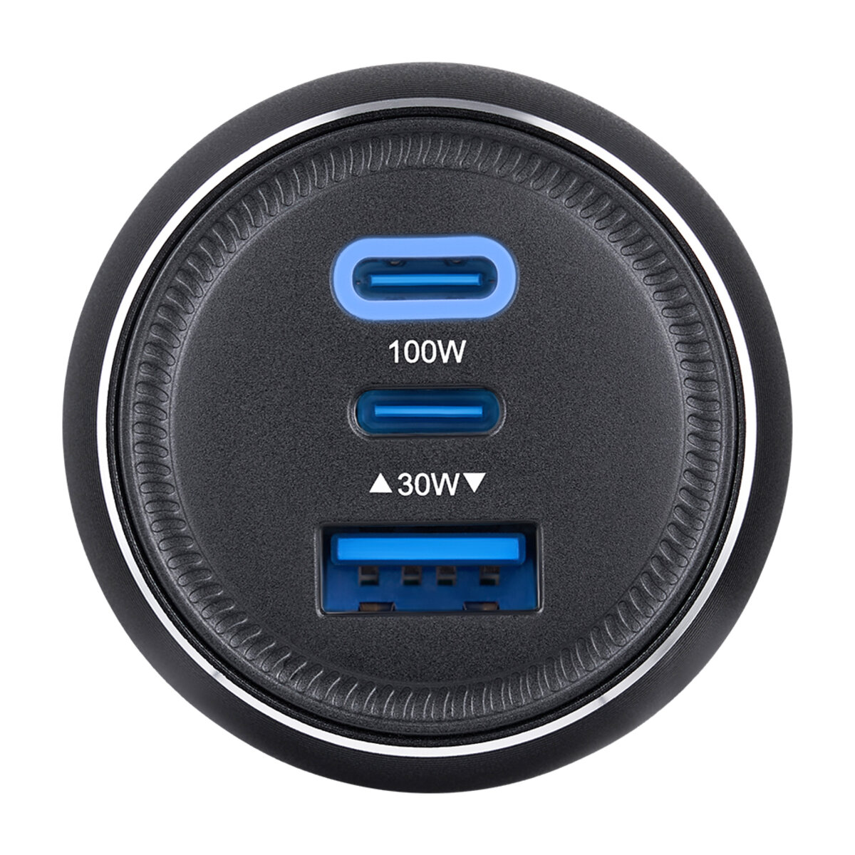 Автомобільний зарядний пристрій Brevia ePower TriPower PRO 130W 2xUSB-C+1xUSB-A (46130DCUB) дивитися фото №2