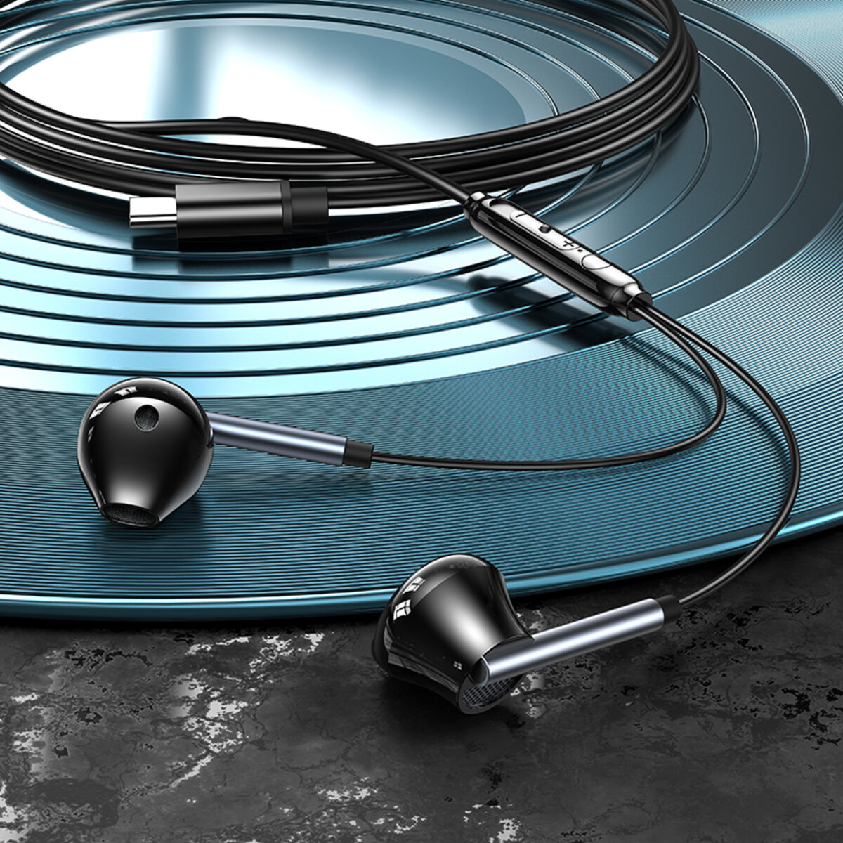 Навушники дротові XO EP66 Crescent Type-C чорні (XO-EP66-Black) дивитися фото №4