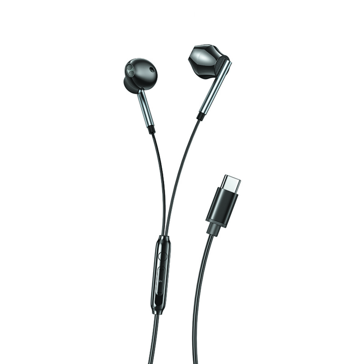 Навушники дротові XO EP66 Crescent Type-C чорні (XO-EP66-Black) дивитися фото №3