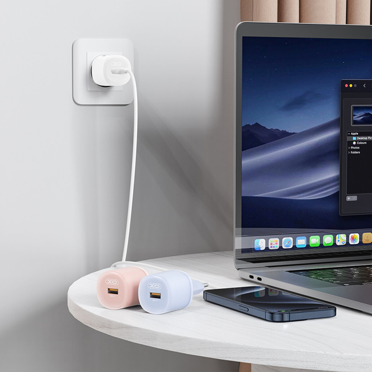 Мережевий зарядний пристрій XO L157 QC3.0 18W білий (XO-L157) дивитися фото №2