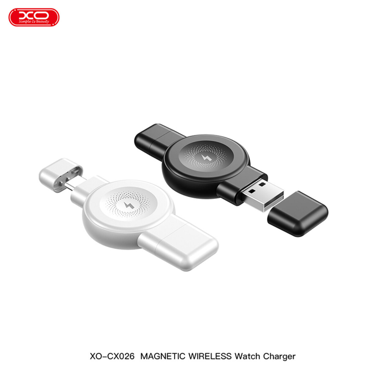 Бездротовий зарядний пристрій XO CX026 Watch Wireless Charger Apple/Samsung USB/Type-C чорний (XO-CX026-Black) дивитися фото №2