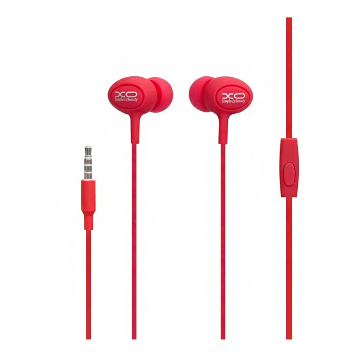 Навушники дротові XO S6 Candy червоні (XO-S6-Red) дивитися фото №1