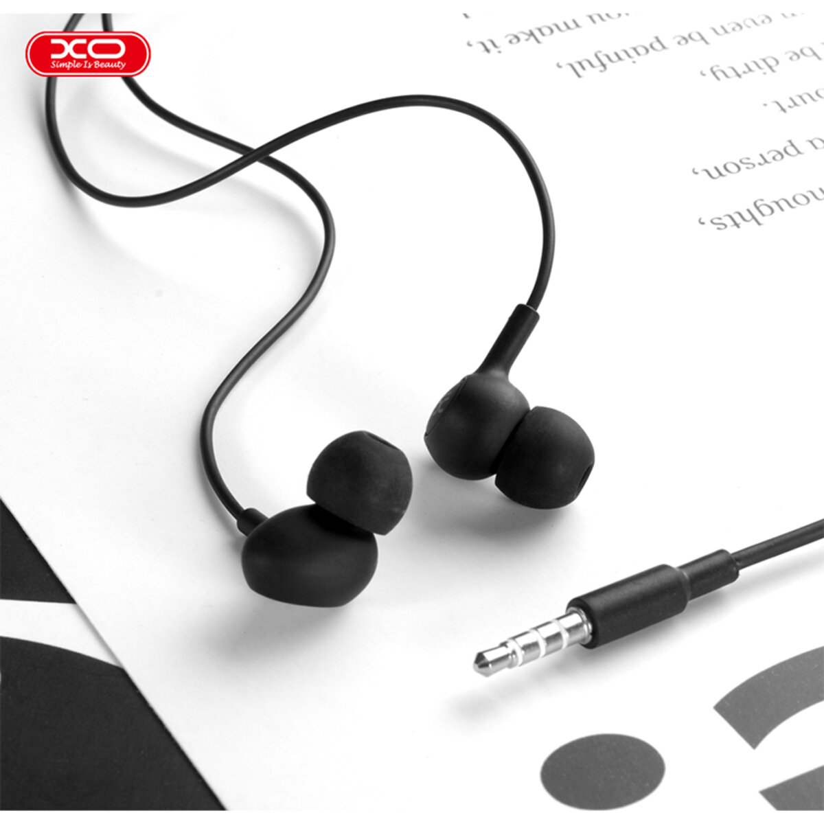 Навушники дротові XO S6 Candy чорні (XO-S6-Black) дивитися фото №3