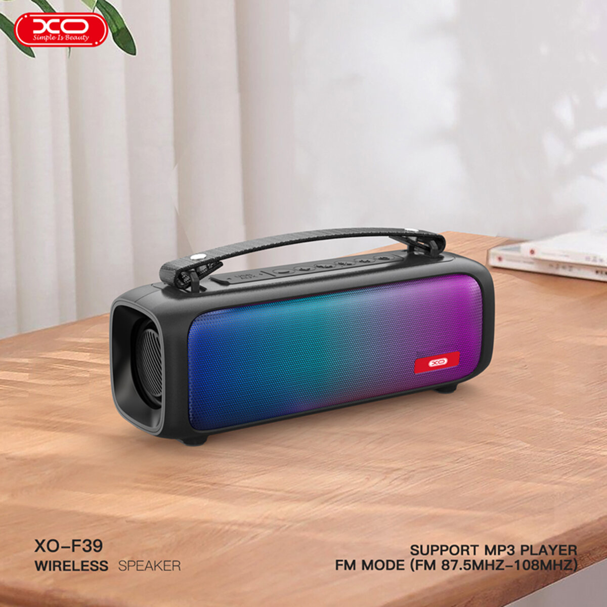 Портативная Акустика XO F39 Сolorful 16W черная (XO-F39) смотреть фото №8