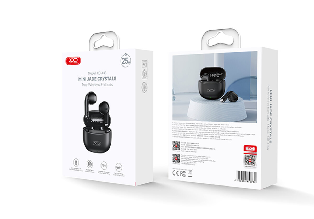 Бездротові навушники XO TWS X33 Yu Jing чорні (XO-X33_black) дивитися фото №8