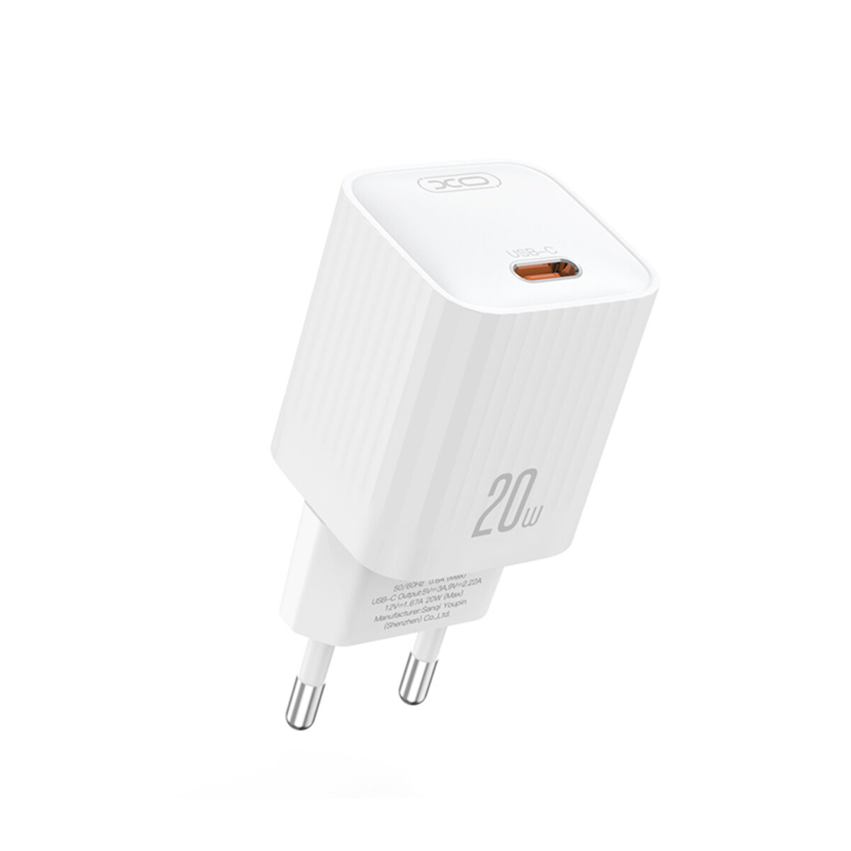 Мережевий зарядний пристрій XO L146 PD20W Single USB-C білий (XO-L146-White) дивитися фото №1
