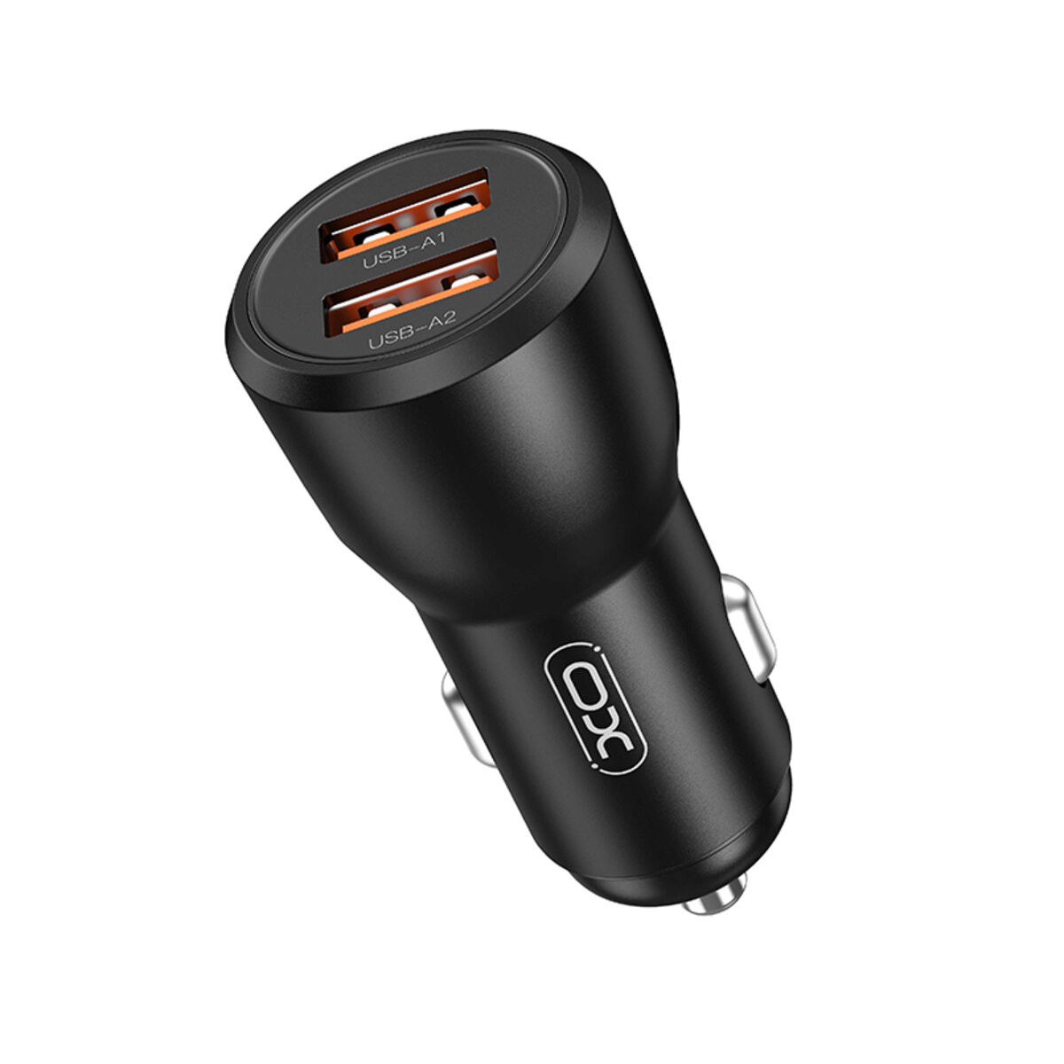 Автомобільний зарядний пристрій XO CC55 QC18W+USB12W + Lightning кабель чорний (XO-CC55+L) дивитися фото №2