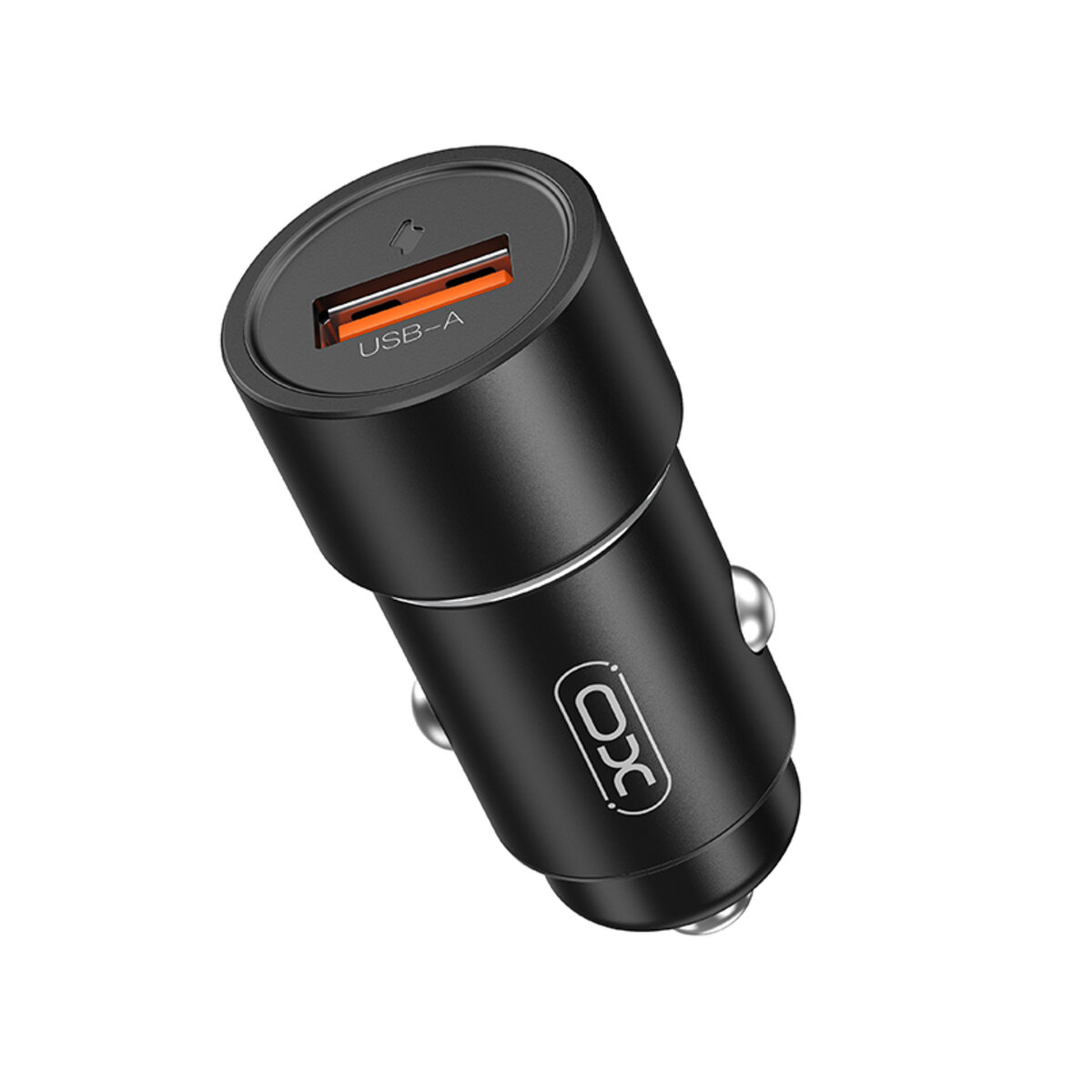 Автомобільний зарядний пристрій XO CC54 USB QC3.0 18W + Lightning кабель чорний (XO-CC54+L) дивитися фото №2