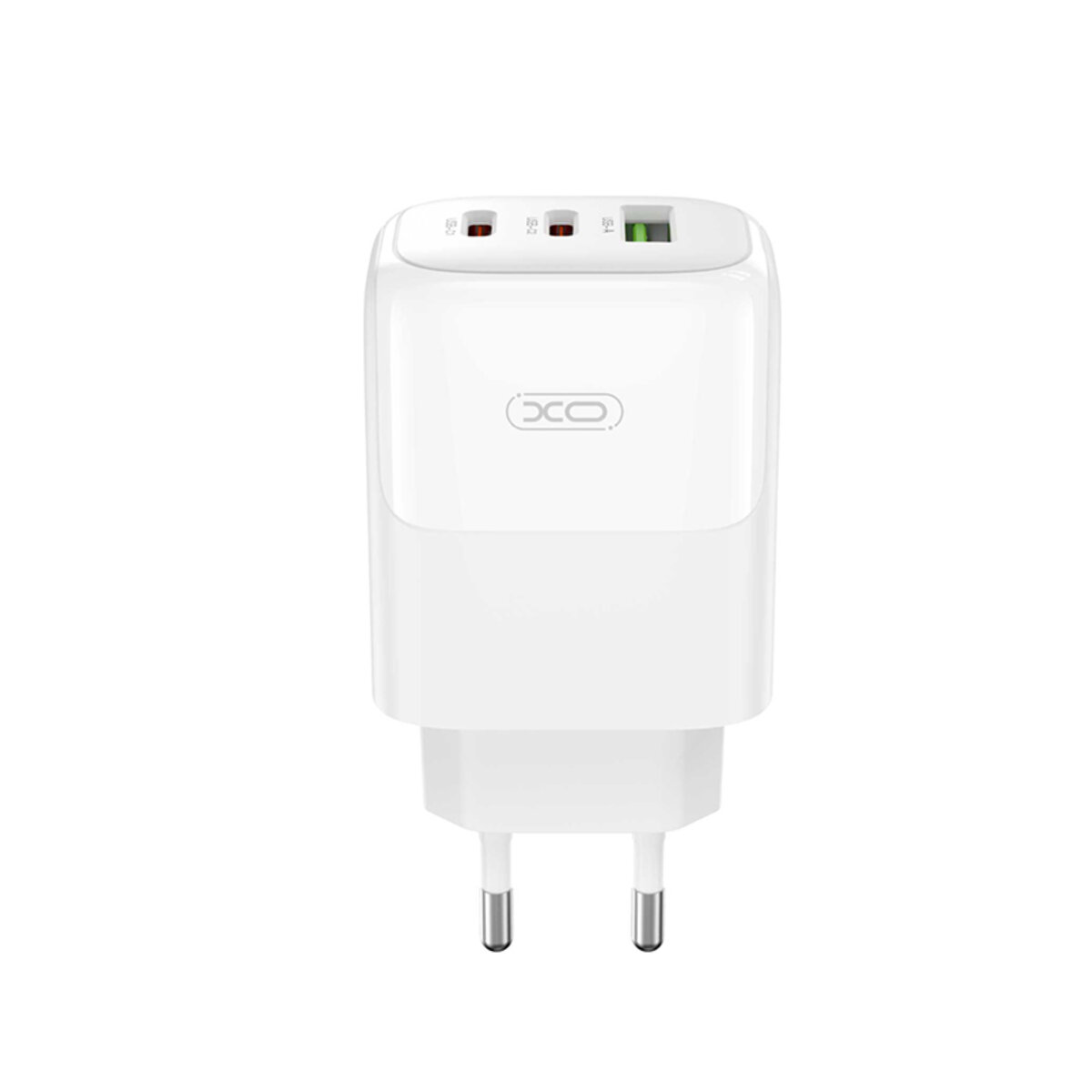 Мережевий зарядний пристрій XO L139 1USB-A 45W+2USB-C 65W + Type-c кабель білий (XO-L139+C) дивитися фото №2