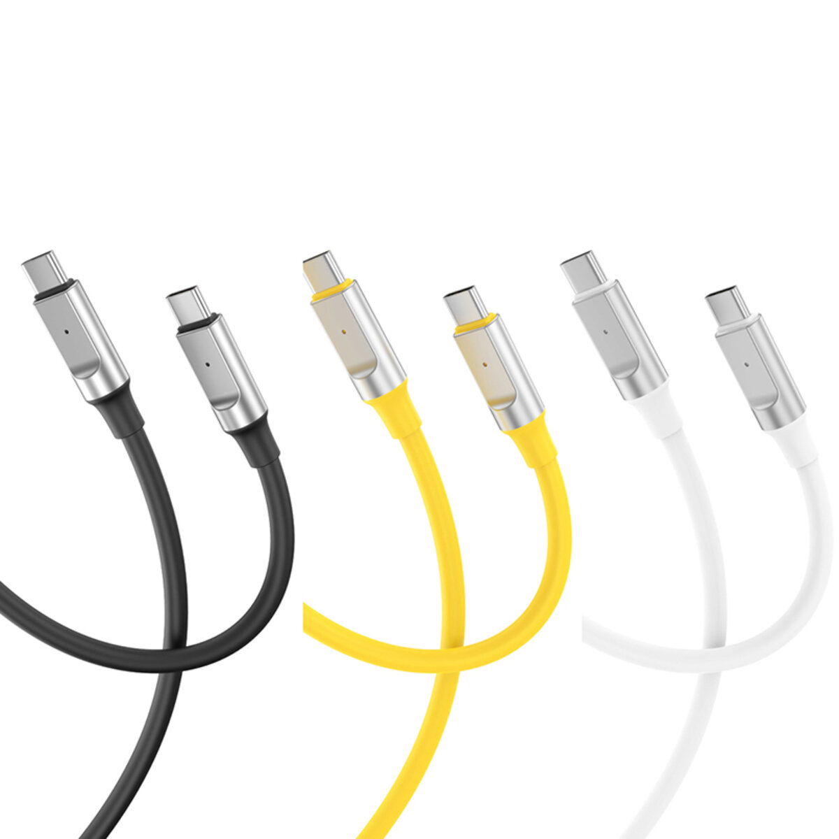 Кабель XO Liquid Silicone Type-C to Type-C 60W 1м чорний (XO-NB-Q252B-Black) дивитися фото №3