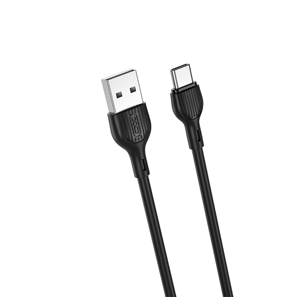 Кабель XO USB to Type-C 2,1А 2м чорний (XO-NB200C-Black) дивитися фото №1