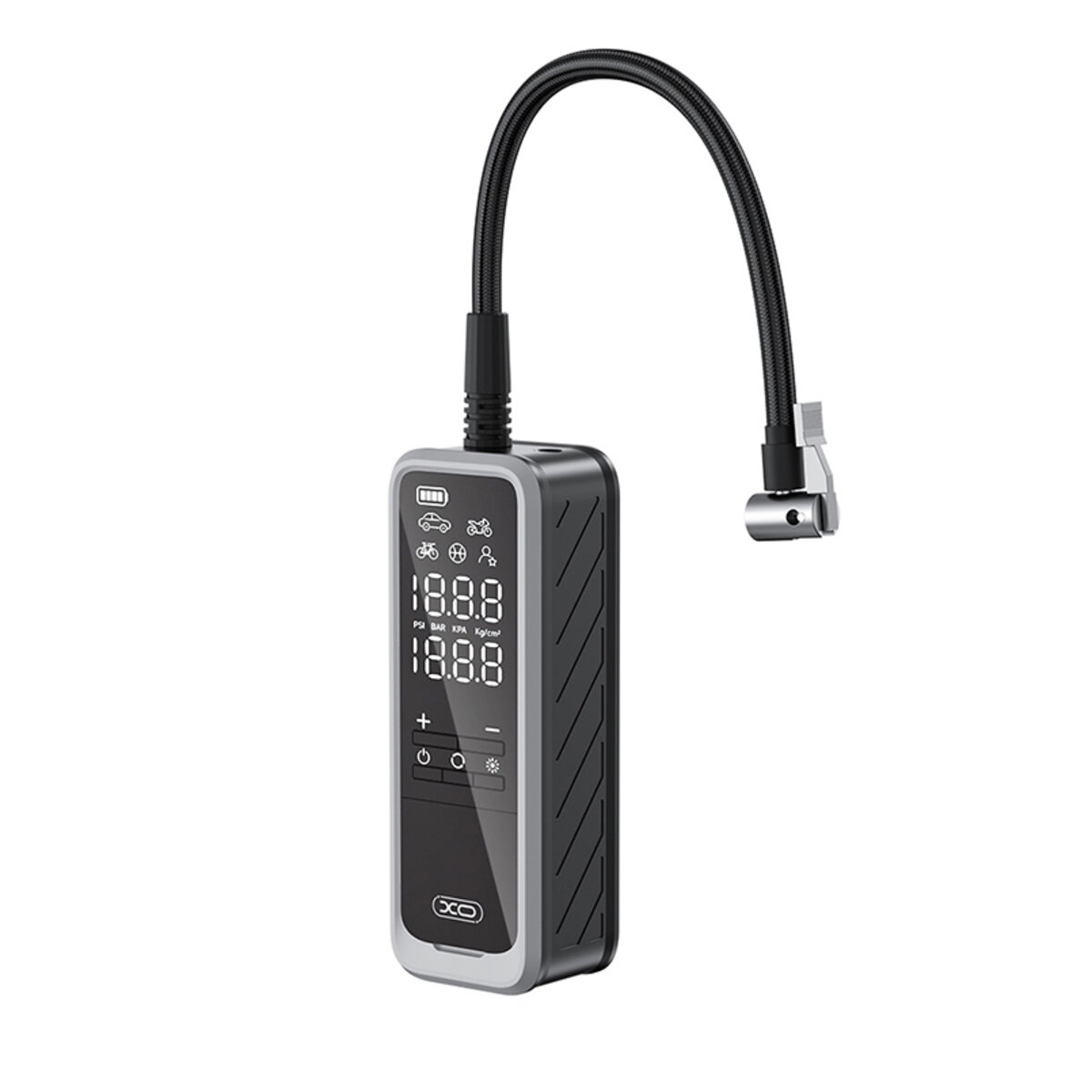 Компресор автомобільний XO 85Вт 25л/хв портативний бездротовий (XO-CZ018) дивитися фото №1