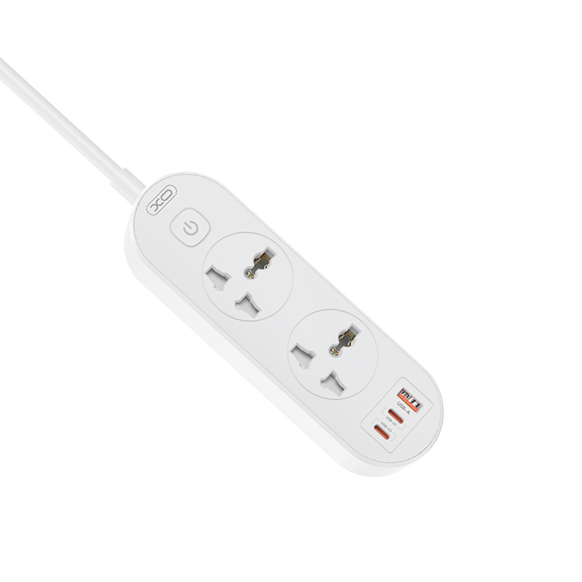Мережевий фільтр XO WL31 30W (2 розетки +1USB-A+2USB-C) з головними вимикачем 1,5м. білий (XO-WL31) дивитися фото №2
