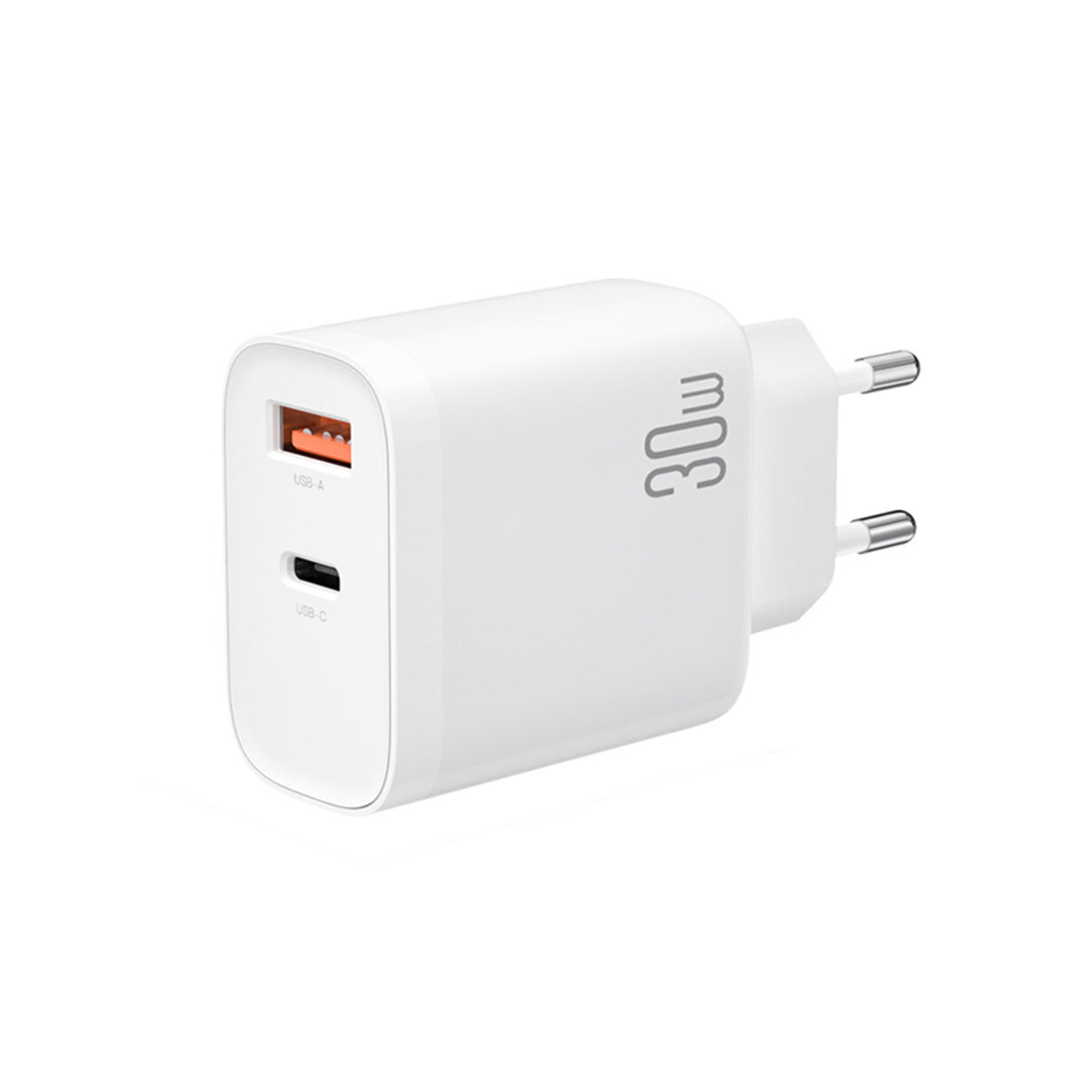 Мережевий зарядний пристрій XO L116 PD30W/QC18W 1USB-C+1USB-A + Lightning кабель білий (XO-L116+L) дивитися фото №4