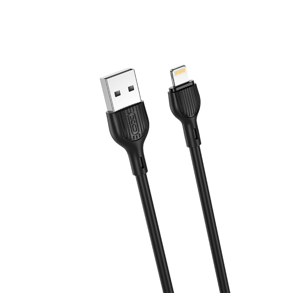 Кабель XO USB to Lightning 2,1А 2м чорний (XO-NB200A-Black) дивитися фото №1