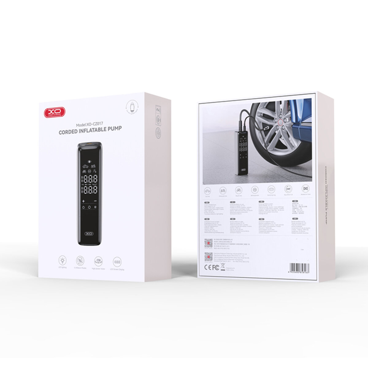 Компресор автомобільний XO 120Вт 25л/хв портативний (XO-CZ017) дивитися фото №6