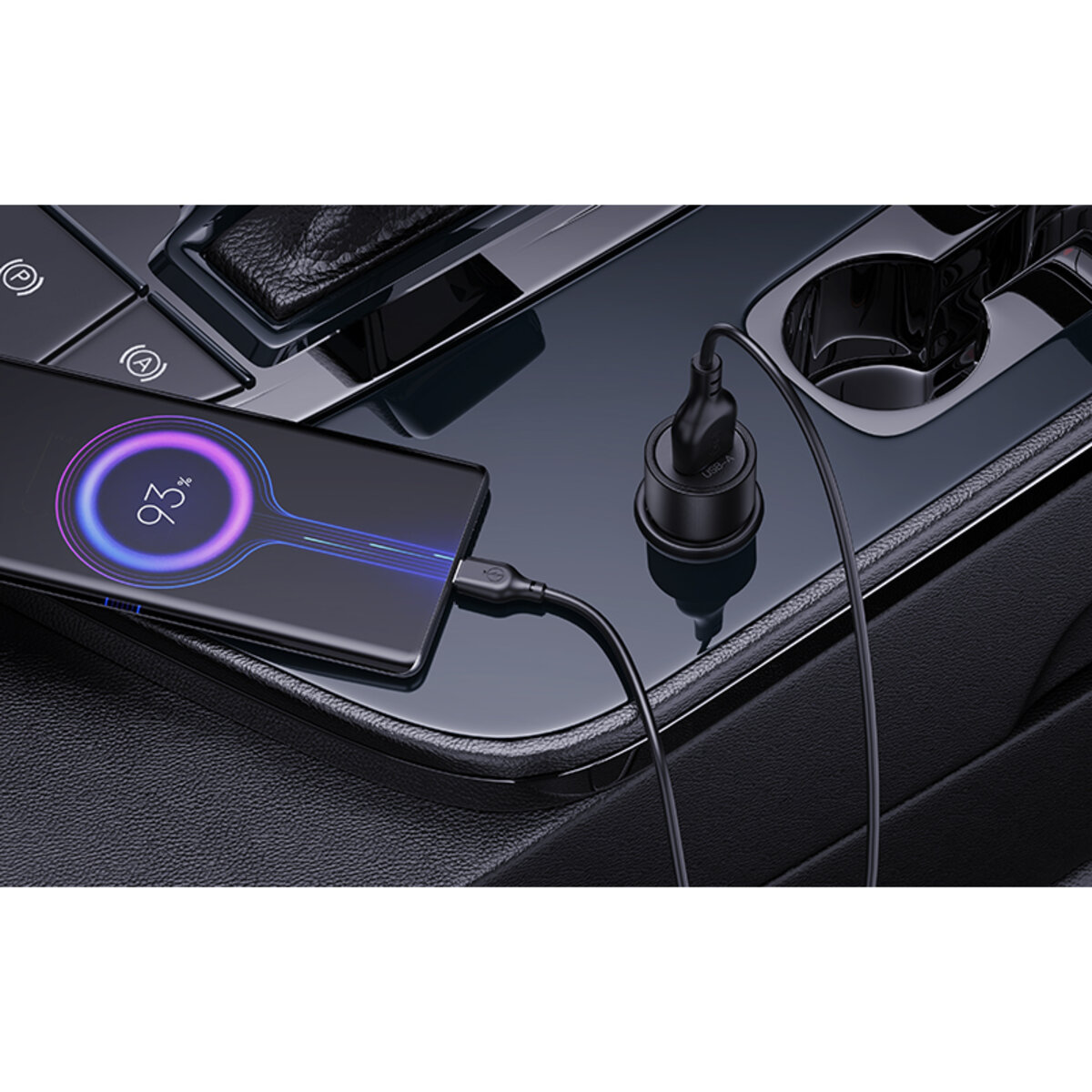 Автомобільний зарядний пристрій XO CC54 USB QC3.0 18W + Type-c кабель чорний (XO-CC54+C) дивитися фото №2