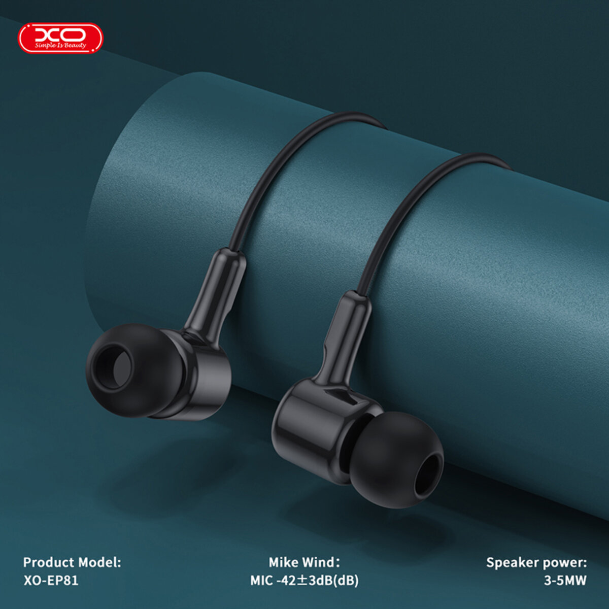 Навушники дротові XO EP81 Sunflower In-Ear Type-C чорні (XO-EP81-Black) дивитися фото №5