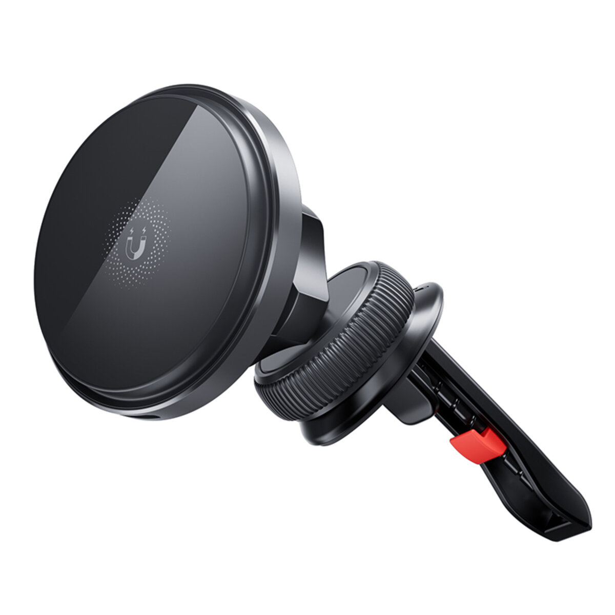 Держатель телефона автомобильный XO с беспроводной зарядкой CX015 15W Magnetic Car Air Outlet Wireless черный (XO-CX015) смотреть фото №1