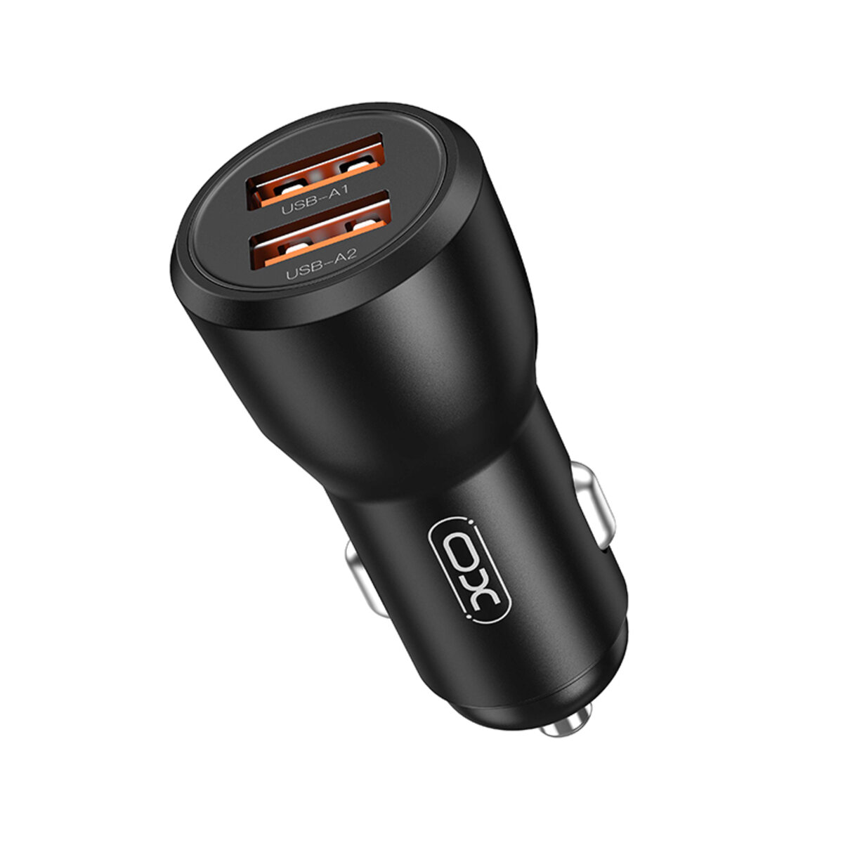 Автомобільний зарядний пристрій XO CC55 QC18W+USB12W + Type-C кабель чорний (XO-CC55+C) дивитися фото №2