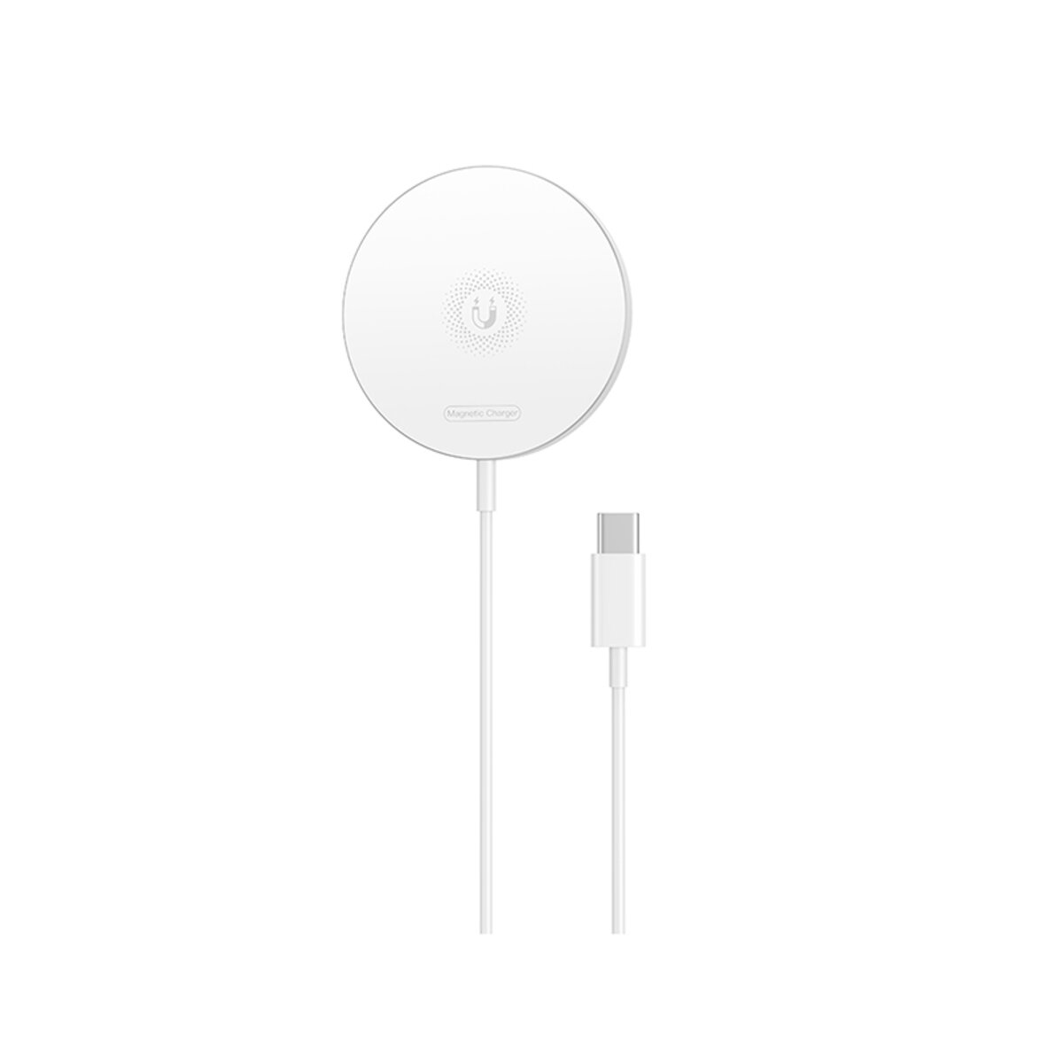 Бездротовий зарядний пристрій XO CX022 Magnetic Wireless Charger Type-C білий (XO-CX022-White) дивитися фото №1