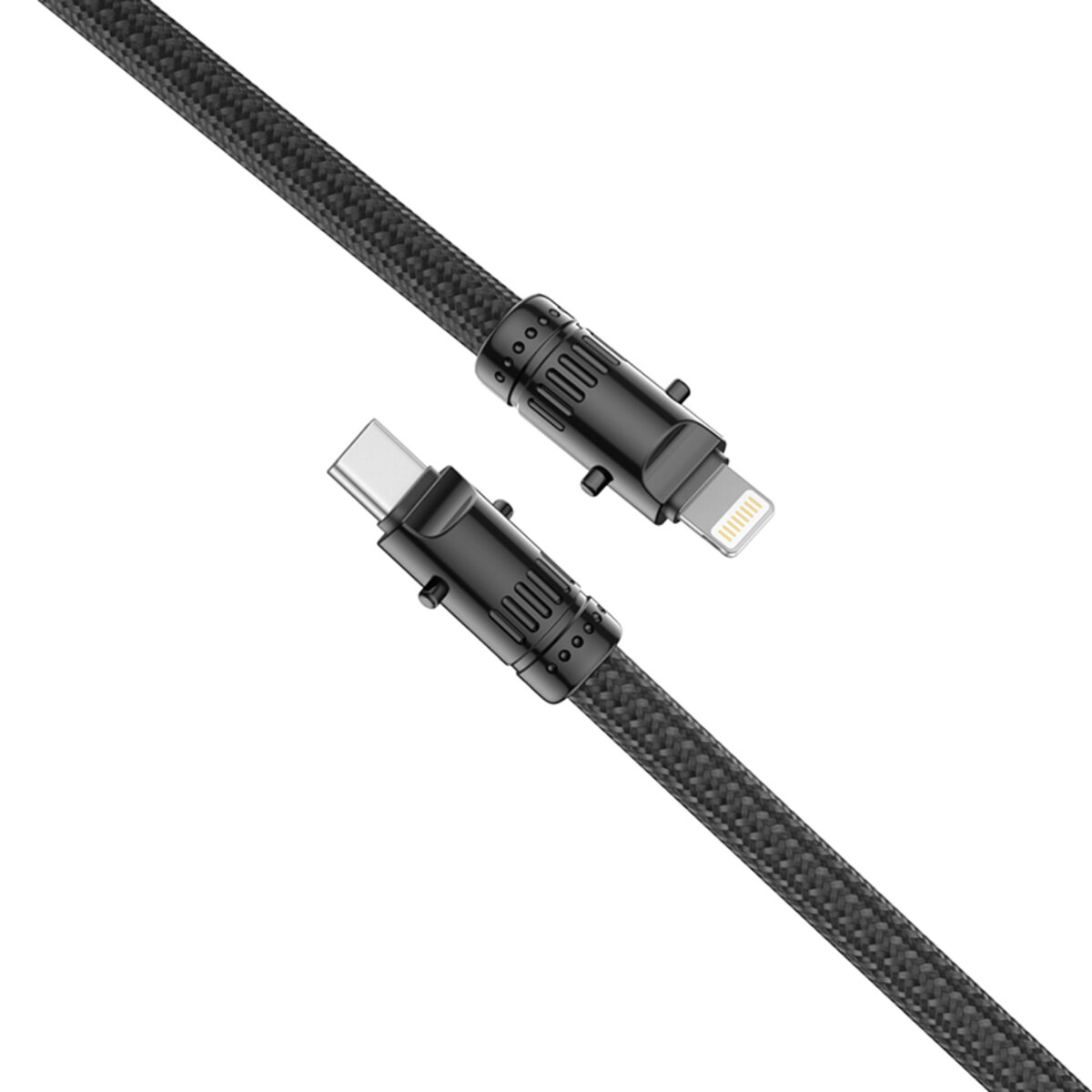 Кабель XO Lanyard Bullet Type-C to Lightning 27W 1,2м чорний (XO-NB-Q288A-Black) дивитися фото №2