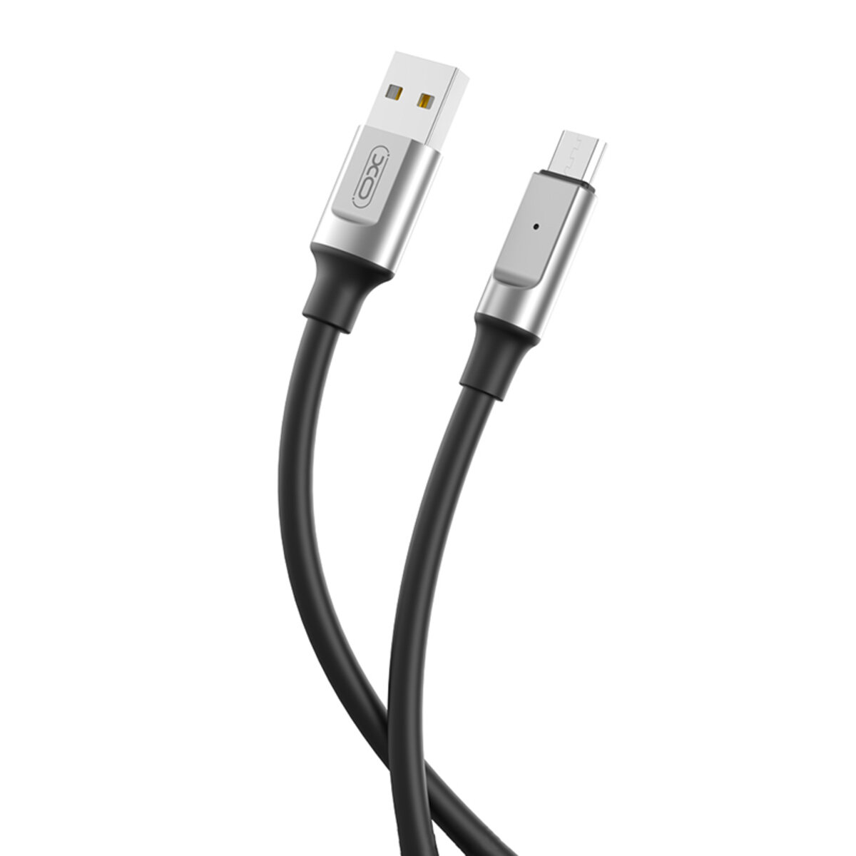 Кабель XO Liquid Silicone USB to Type-C 6A 1м чорний (XO-NB251B-Black) дивитися фото №1