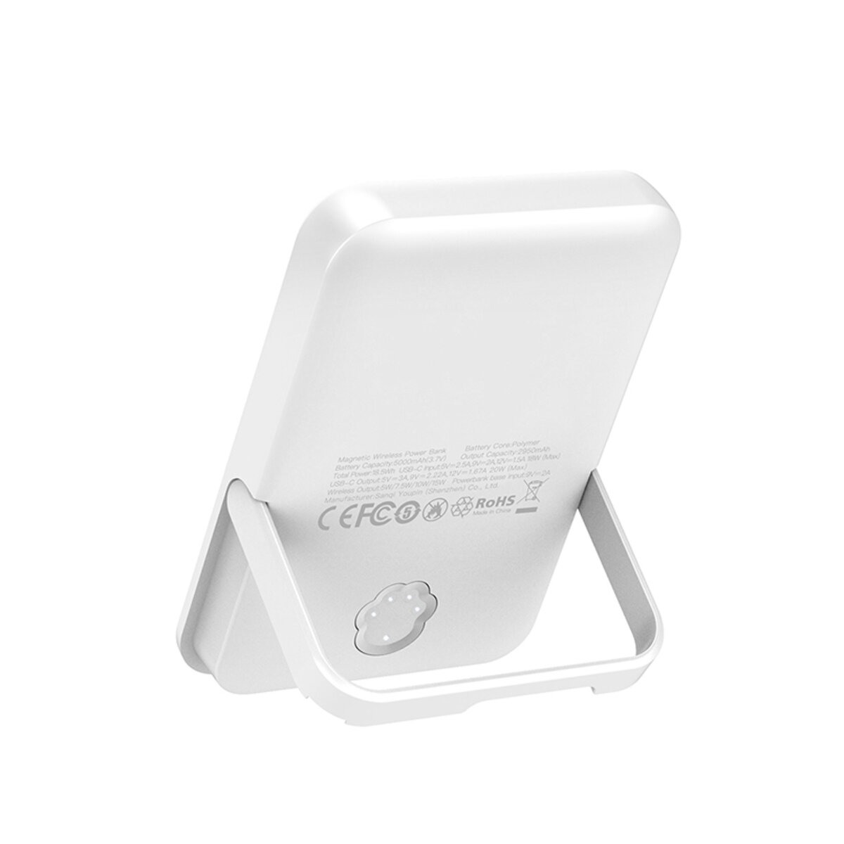 Бездротовий зарядний пристрій XO CX033 3в1 Power bank + Watch Charger + Headphone білий (XO-CX033) дивитися фото №4